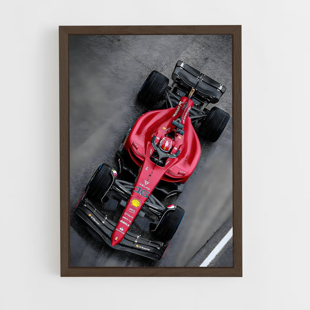 Poster Ferrari Vitesse aérodynamiques – affiche Voitures de Formule 1 (vue 5)